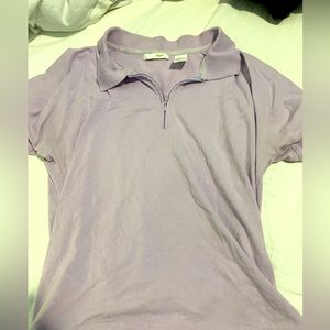 Purple vintage 90s tennis top with collar